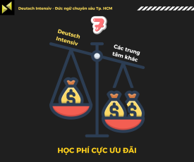 Mức học phí ưu đãi rất nhiều so với các trung tâm khác