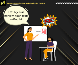Được học trải nghiệm miễn phí trước khi đăng kí học các khóa học tại trung tâm